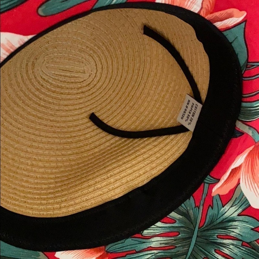 👉 Straw Hat With Floral Pattern - image 5